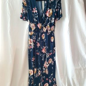 Forest green women's jumpsuit